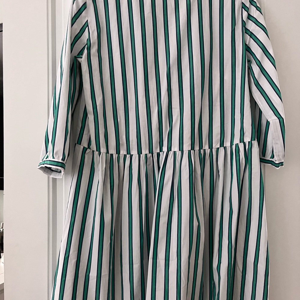 Mint Green Striped Ruffle Dress - Picture 5 of 6